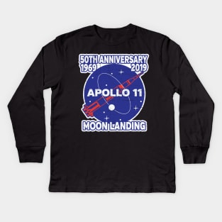 Apollo 11 50th Anniversary NASA Moon Landing 2019 Kids Long Sleeve T-Shirt